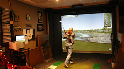 Indoor Golf Simulator Par N Grill Caribou Maine